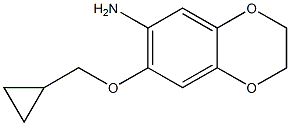 7-(cyclopropylmethoxy)-2,3-dihydro-1,4-benzodioxin-6-amine Struktur