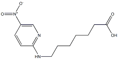 7-[(5-nitropyridin-2-yl)amino]heptanoic acid Struktur