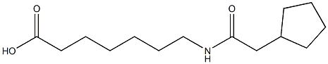 7-[(cyclopentylacetyl)amino]heptanoic acid Struktur