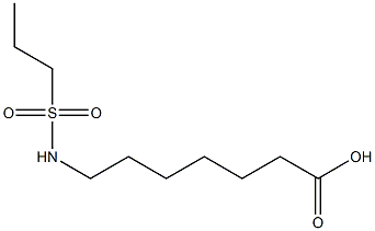 7-[(propylsulfonyl)amino]heptanoic acid Struktur