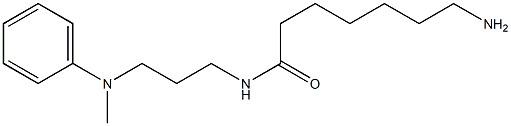 7-amino-N-{3-[methyl(phenyl)amino]propyl}heptanamide Struktur