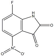 7-fluoro-4-nitro-1H-indole-2,3-dione Struktur