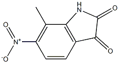 7-methyl-6-nitro-2,3-dihydro-1H-indole-2,3-dione Struktur