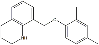 8-(2,4-dimethylphenoxymethyl)-1,2,3,4-tetrahydroquinoline Struktur