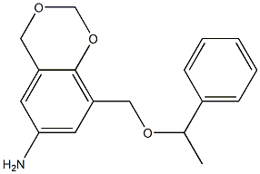 8-[(1-phenylethoxy)methyl]-2,4-dihydro-1,3-benzodioxin-6-amine Struktur