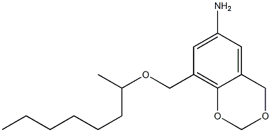 8-[(octan-2-yloxy)methyl]-2,4-dihydro-1,3-benzodioxin-6-amine Struktur