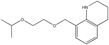 8-{[2-(propan-2-yloxy)ethoxy]methyl}-1,2,3,4-tetrahydroquinoline Struktur