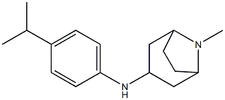 8-methyl-N-[4-(propan-2-yl)phenyl]-8-azabicyclo[3.2.1]octan-3-amine Struktur