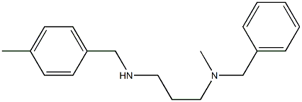 benzyl(methyl)(3-{[(4-methylphenyl)methyl]amino}propyl)amine Struktur