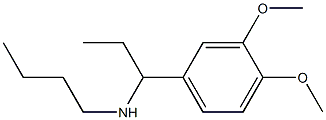 butyl[1-(3,4-dimethoxyphenyl)propyl]amine Struktur