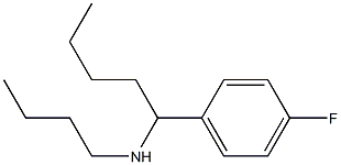 butyl[1-(4-fluorophenyl)pentyl]amine Struktur