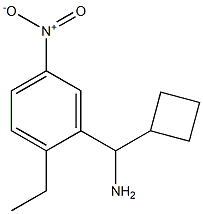 cyclobutyl(2-ethyl-5-nitrophenyl)methanamine Struktur