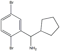 cyclopentyl(2,5-dibromophenyl)methanamine Struktur