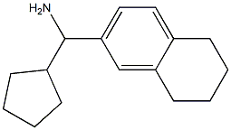 cyclopentyl(5,6,7,8-tetrahydronaphthalen-2-yl)methanamine Struktur