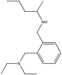 diethyl({2-[(pentan-2-ylamino)methyl]phenyl}methyl)amine Struktur