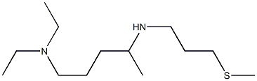 diethyl(4-{[3-(methylsulfanyl)propyl]amino}pentyl)amine Struktur