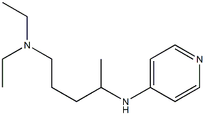 diethyl[4-(pyridin-4-ylamino)pentyl]amine Struktur