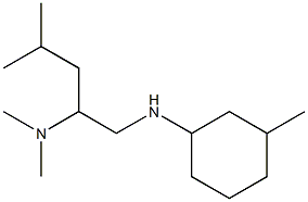 dimethyl({4-methyl-1-[(3-methylcyclohexyl)amino]pentan-2-yl})amine Struktur