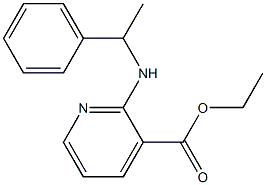 ethyl 2-[(1-phenylethyl)amino]pyridine-3-carboxylate Struktur