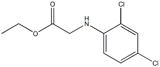 ethyl 2-[(2,4-dichlorophenyl)amino]acetate Struktur