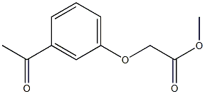 methyl (3-acetylphenoxy)acetate Struktur