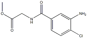 methyl [(3-amino-4-chlorobenzoyl)amino]acetate Struktur