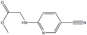 methyl [(5-cyanopyridin-2-yl)amino]acetate Struktur