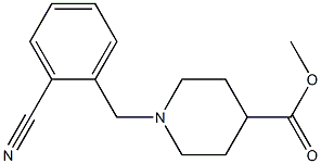 methyl 1-(2-cyanobenzyl)piperidine-4-carboxylate Struktur