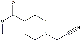 methyl 1-(cyanomethyl)piperidine-4-carboxylate Struktur