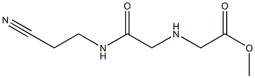 methyl 2-({[(2-cyanoethyl)carbamoyl]methyl}amino)acetate Struktur