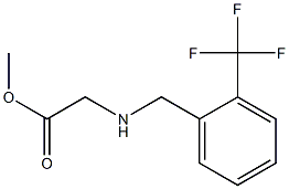 methyl 2-({[2-(trifluoromethyl)phenyl]methyl}amino)acetate Struktur