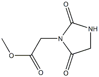 methyl 2-(2,5-dioxoimidazolidin-1-yl)acetate Struktur