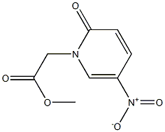 methyl 2-(5-nitro-2-oxo-1,2-dihydropyridin-1-yl)acetate Struktur