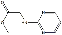 methyl 2-(pyrimidin-2-ylamino)acetate Struktur