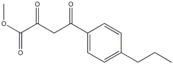 methyl 2,4-dioxo-4-(4-propylphenyl)butanoate Struktur