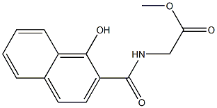 methyl 2-[(1-hydroxynaphthalen-2-yl)formamido]acetate Struktur