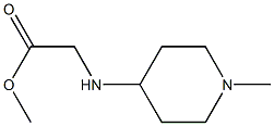 methyl 2-[(1-methylpiperidin-4-yl)amino]acetate Struktur