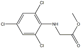 methyl 2-[(2,4,6-trichlorophenyl)amino]acetate Struktur