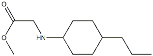 methyl 2-[(4-propylcyclohexyl)amino]acetate Struktur