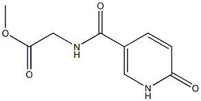 methyl 2-[(6-oxo-1,6-dihydropyridin-3-yl)formamido]acetate Struktur