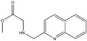 methyl 2-[(quinolin-2-ylmethyl)amino]acetate Struktur