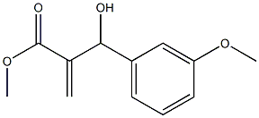 methyl 2-[hydroxy(3-methoxyphenyl)methyl]prop-2-enoate Struktur