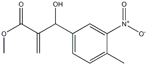 methyl 2-[hydroxy(4-methyl-3-nitrophenyl)methyl]prop-2-enoate Struktur