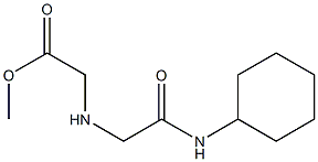 methyl 2-{[(cyclohexylcarbamoyl)methyl]amino}acetate Struktur