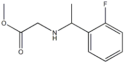 methyl 2-{[1-(2-fluorophenyl)ethyl]amino}acetate Struktur