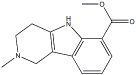 methyl 2-methyl-1H,2H,3H,4H,5H-pyrido[4,3-b]indole-6-carboxylate Struktur