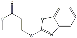 methyl 3-(1,3-benzoxazol-2-ylsulfanyl)propanoate Struktur