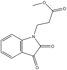 methyl 3-(2,3-dioxo-2,3-dihydro-1H-indol-1-yl)propanoate Struktur