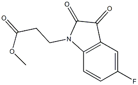 methyl 3-(5-fluoro-2,3-dioxo-2,3-dihydro-1H-indol-1-yl)propanoate Struktur