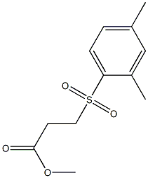 methyl 3-[(2,4-dimethylbenzene)sulfonyl]propanoate Struktur